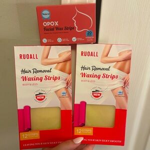 Hair Removal Body and Face Waxing Strips Bundle